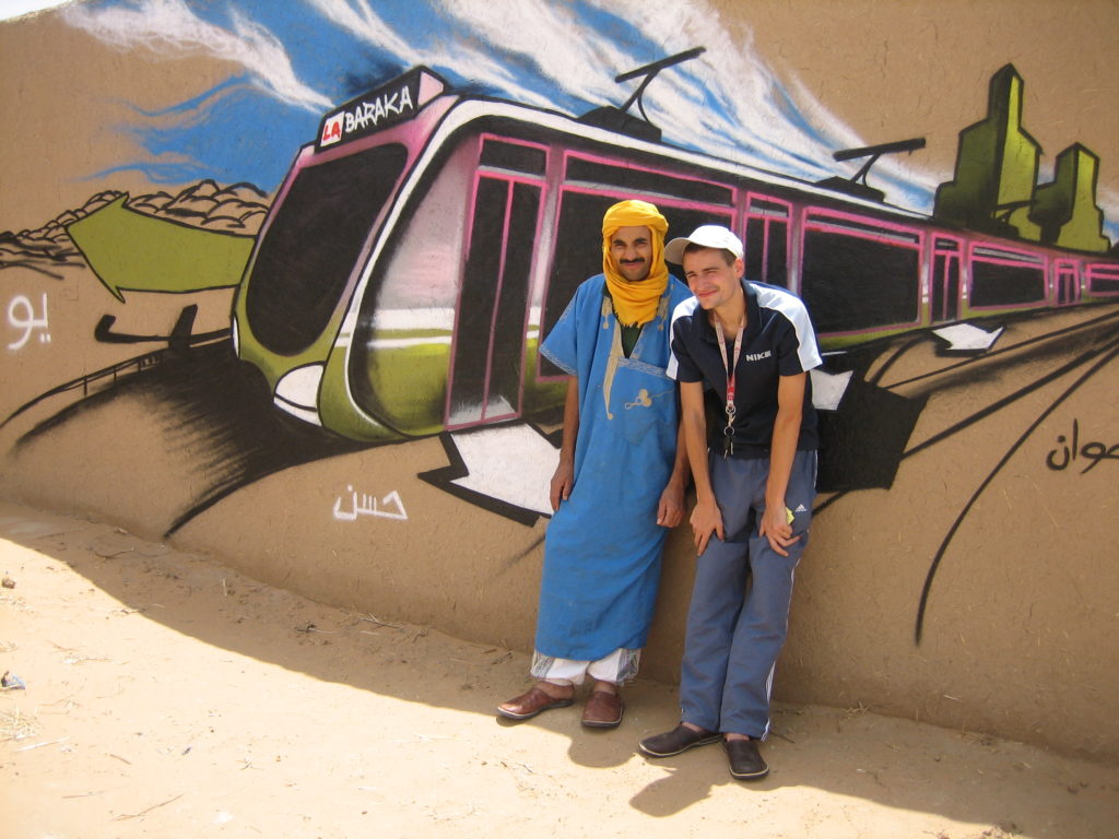 Bandi Hassan Graffiti Merzouga Maroc