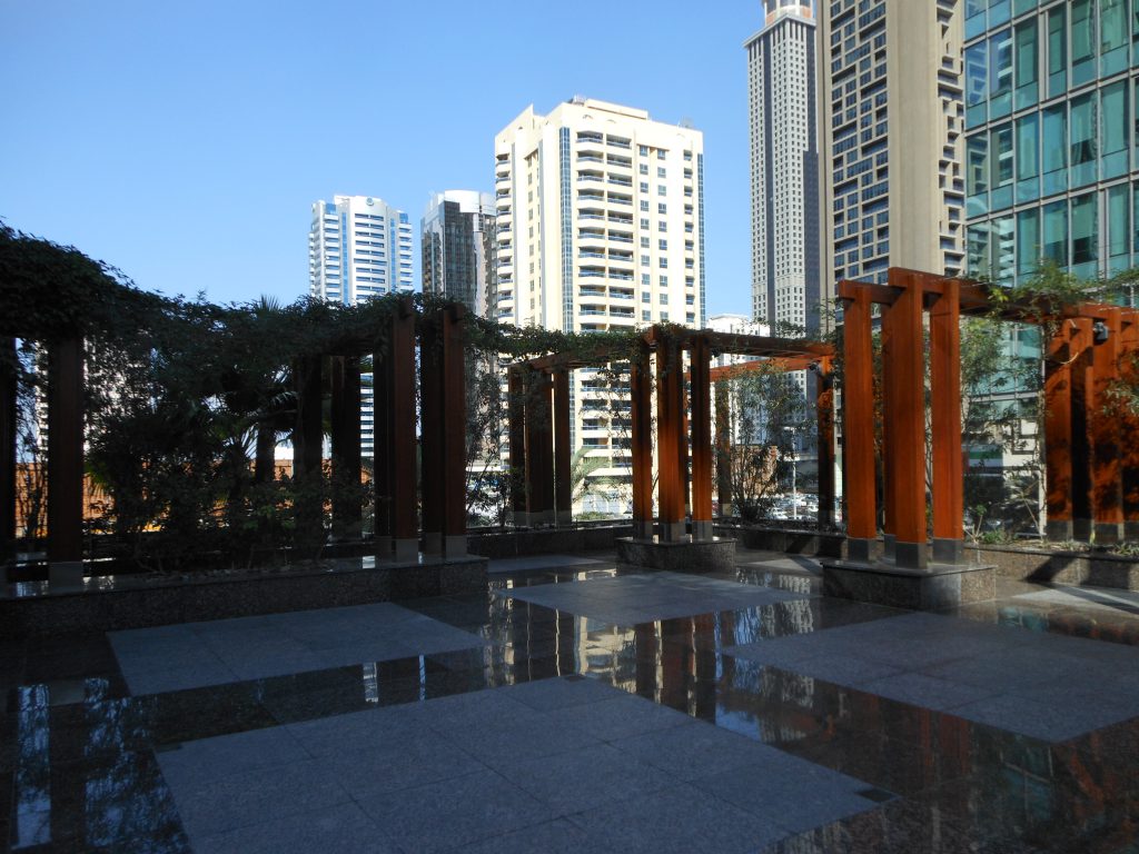 La terrasse du Ritz Carlon Dubai