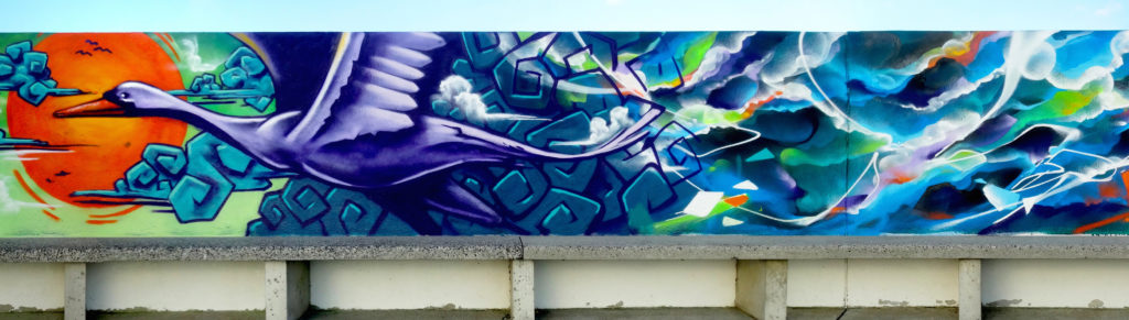 Décor graffiti aquatique jazi bandi banner