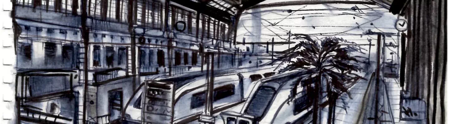 Dessin Paris gare de Lyon