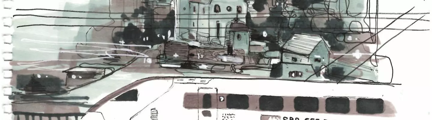 Dessin de train suisse