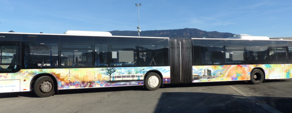 Léman express graffiti Bandi Joule Bus61