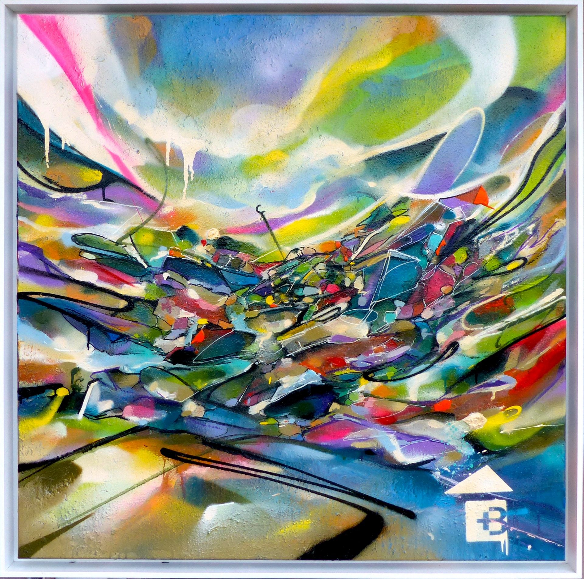 Tableau art abstrait contemporain, Alpine Spring Nadib Bandi Peintures