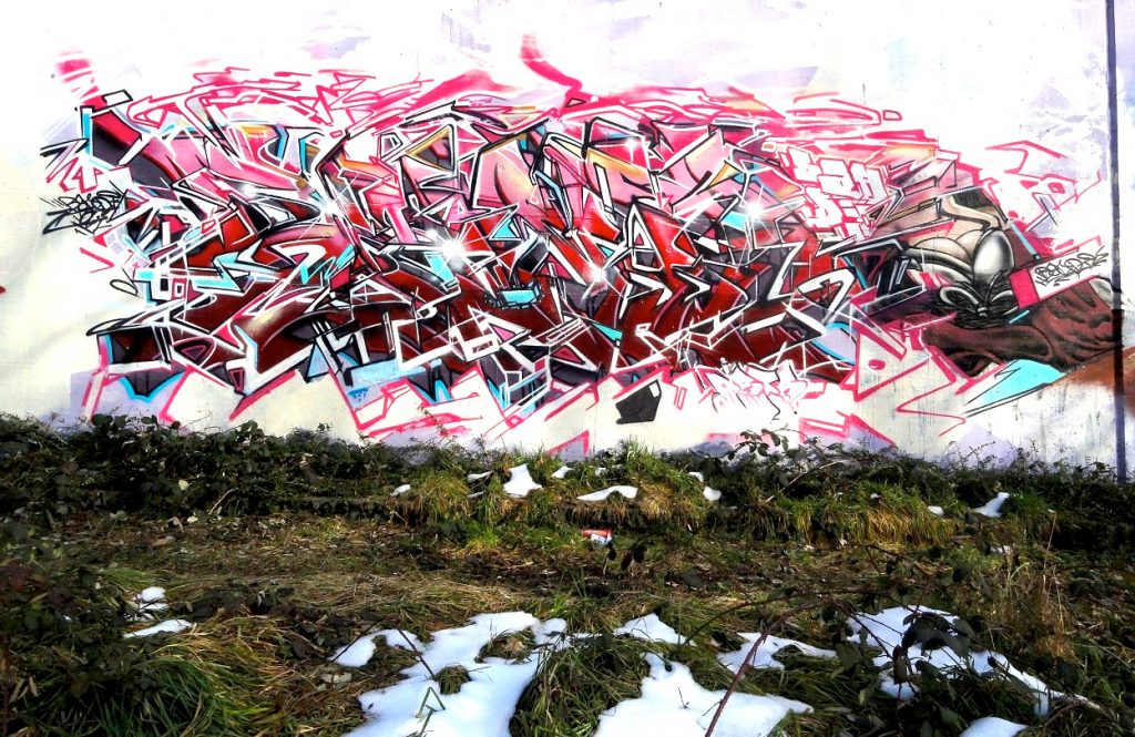 Bandi wildstyle abstrait pink chapel Geneva