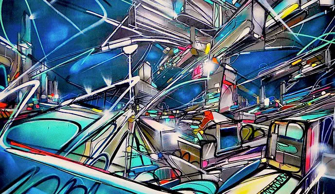Dubai Internet City Nadib Bandi PostGraffiti
