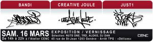 Exposition Collective Bandi Joule et Just1 au CENC