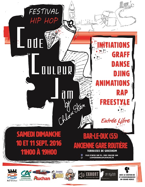 Flyer code couleur jam