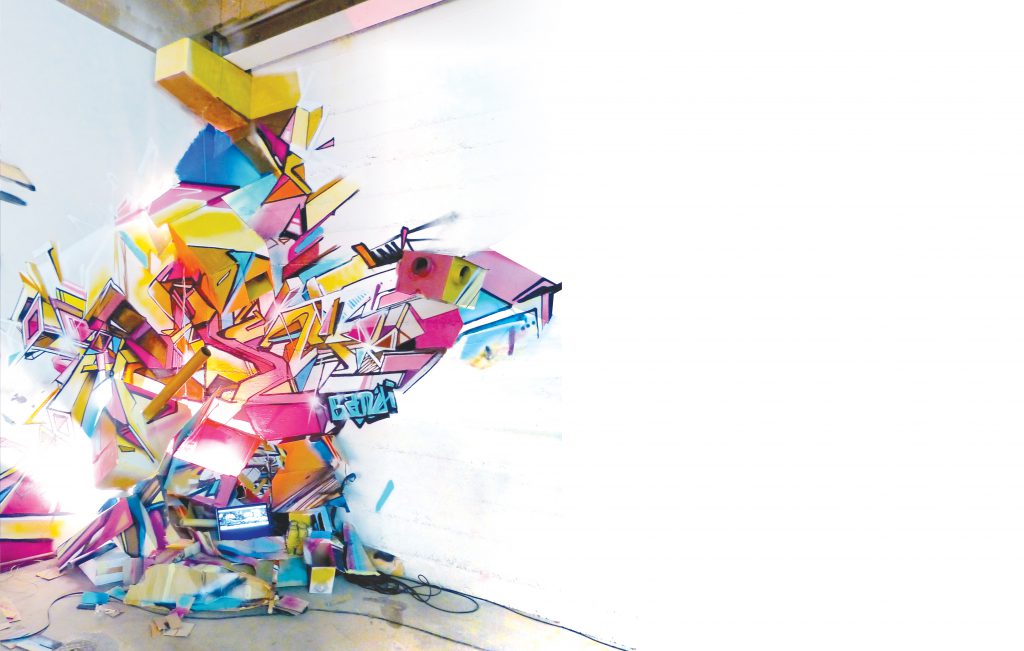 Nadib Bandi 3D Graffiti Installation