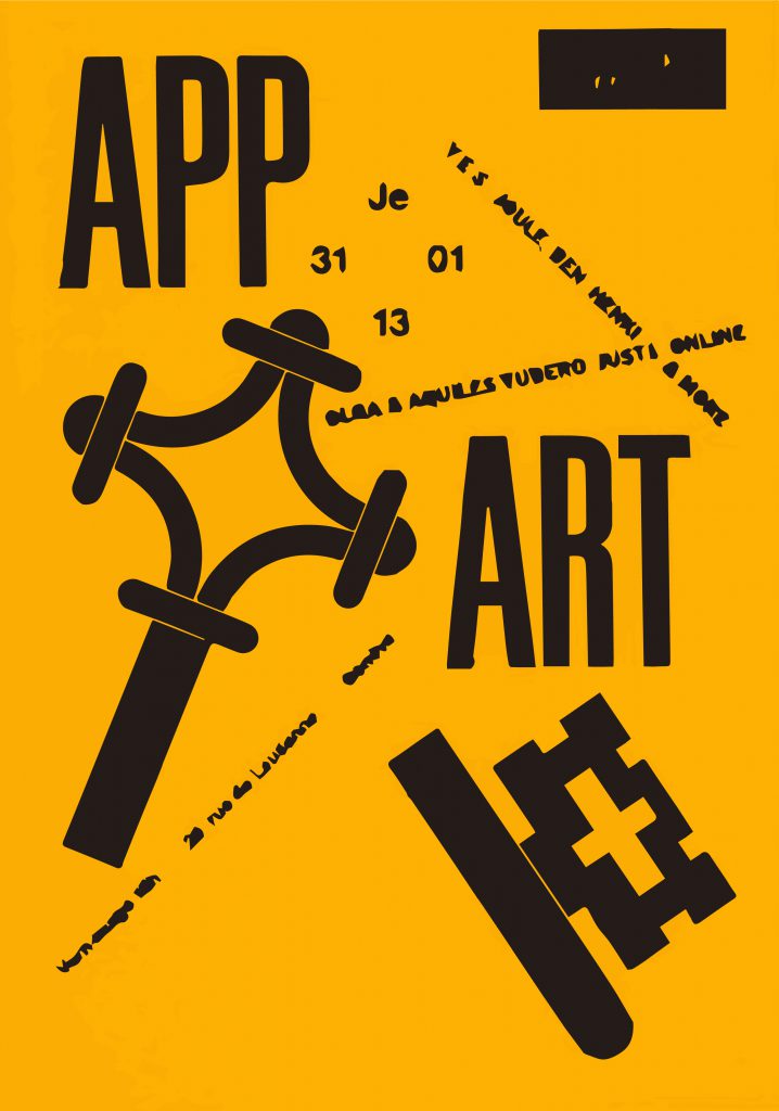 flyer exposition collective App Art geneva 2013