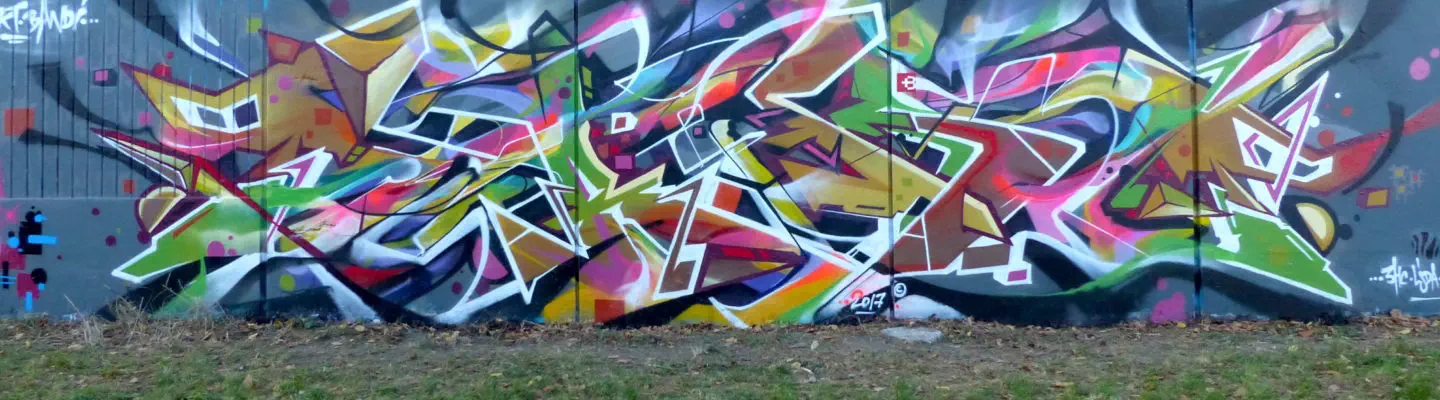 Freestyle Graffiti Abstrait par Takt et Bandi