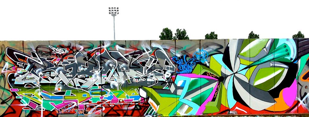 Graffiti à Milan Meeting Of Styles Bandi et Docta