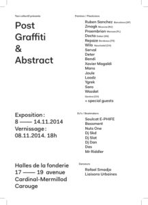 Post Graffiti & Abstract Exhibition flyer