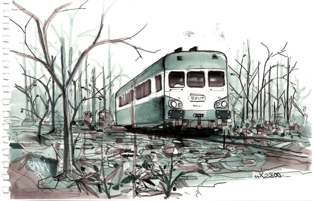 Dessin autorail x2800