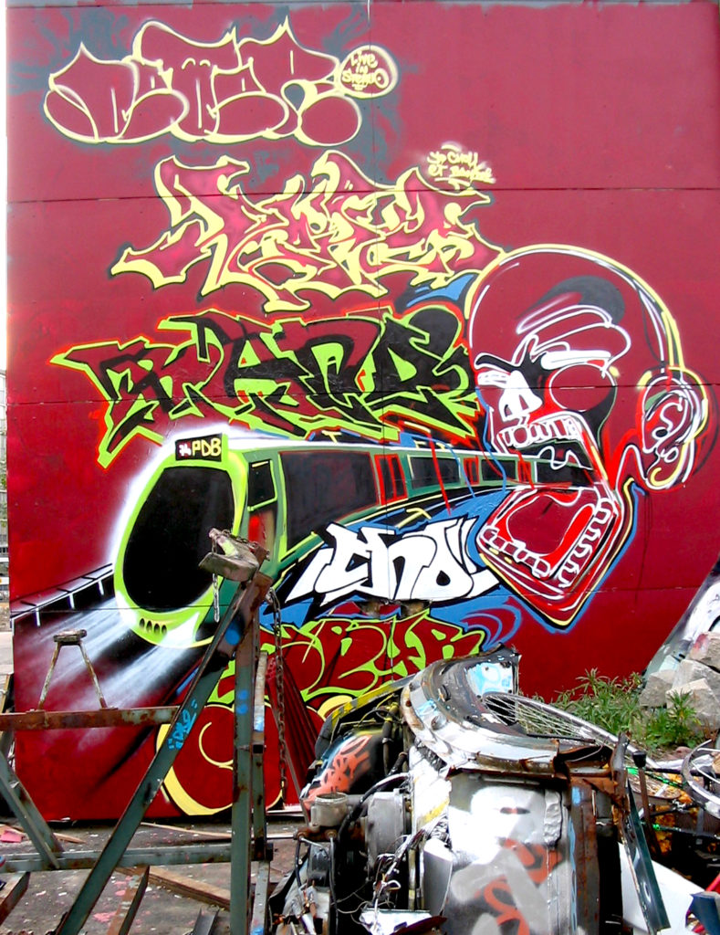 Graffiti à Artamis Genève 2004