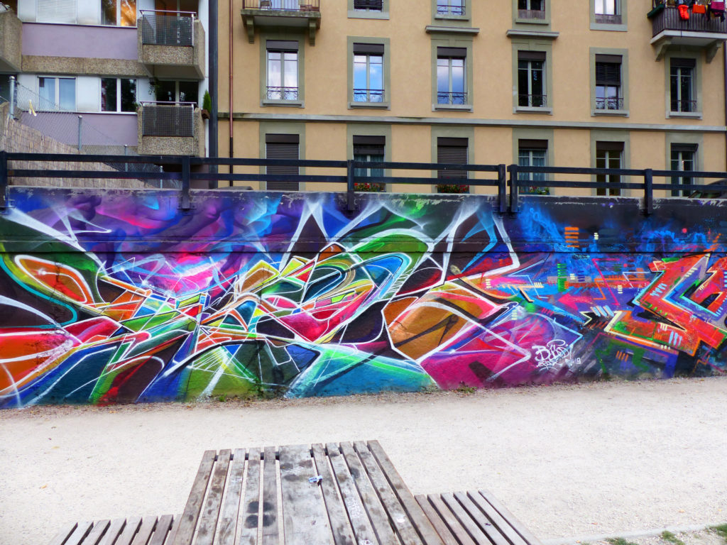 La Jonction Graffiti au bord du Rhône