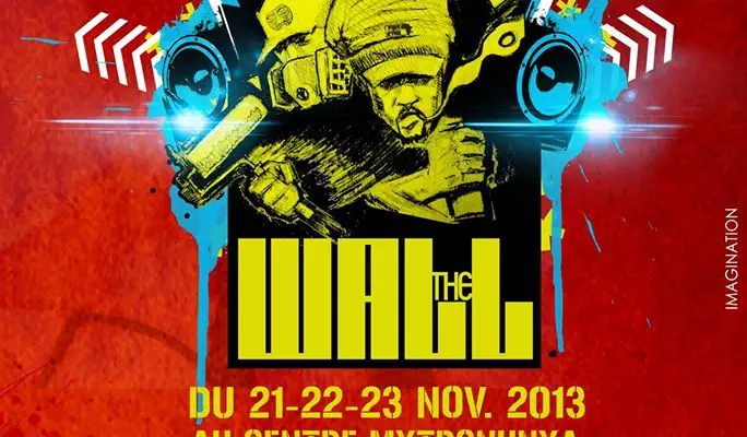 Affiche The Wall graffiti festival lomé togo 2013