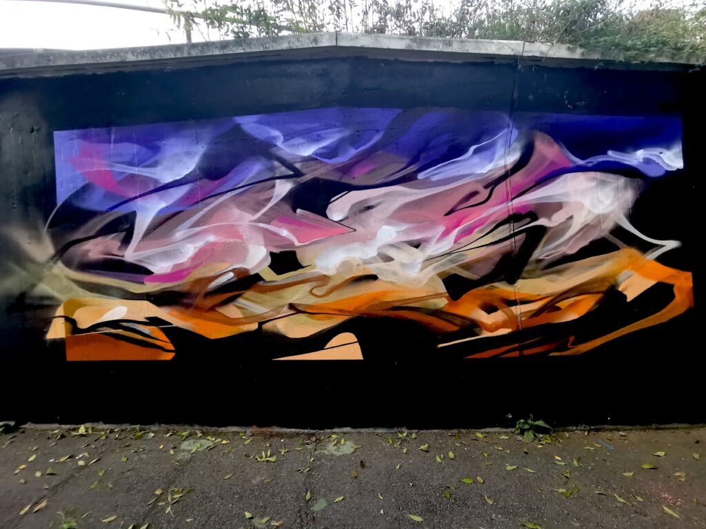 Abstract mural Geneva - Nadib Bandi