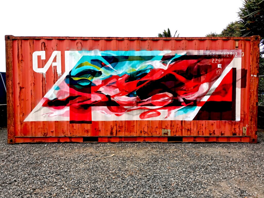 Container Graffiti abstrait - Reunion graffiti - Nadib Bandi