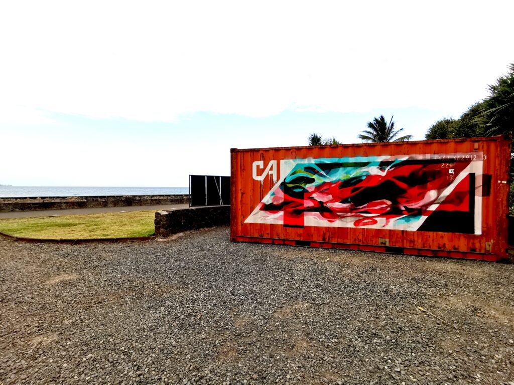 Container Graffiti abstrait - Reunion graffiti - Nadib Bandi