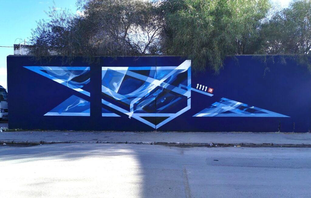 Graffiti abstrait géometrique - Nadib Bandi