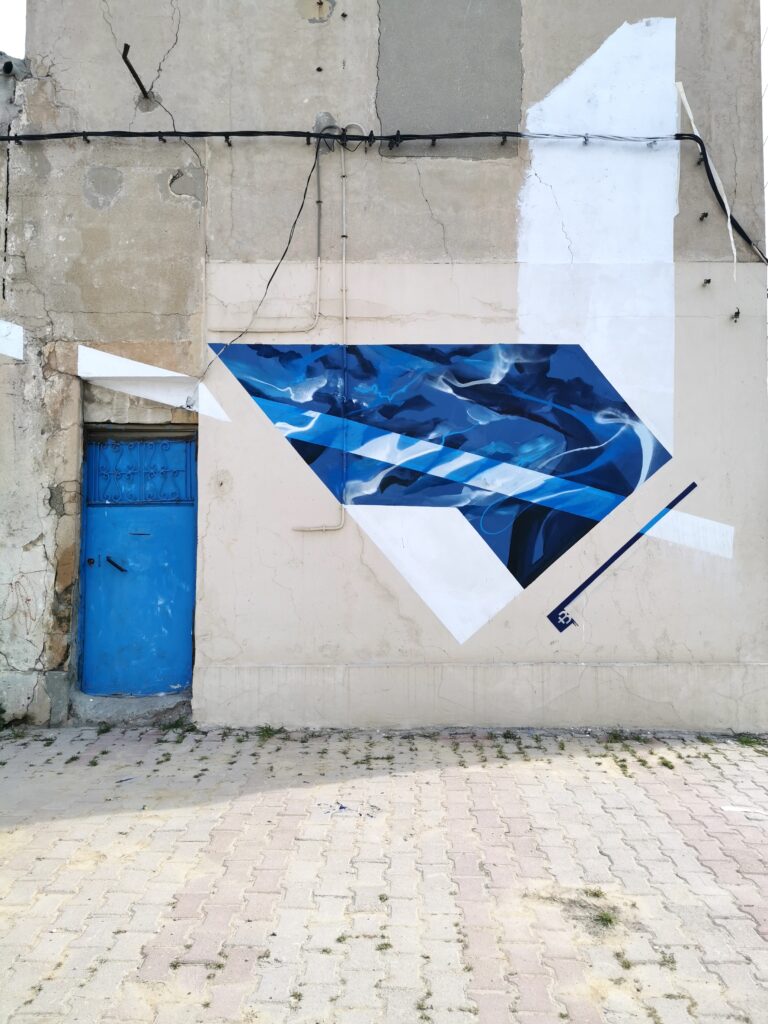 Peinture murale à Tunis - Nadib Bandi.