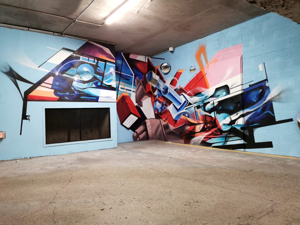 Transformers graffiti avec Pest - Nadib Bandi